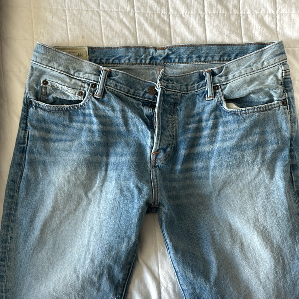 38x32 button fly  Abercrombie jeans boot cut